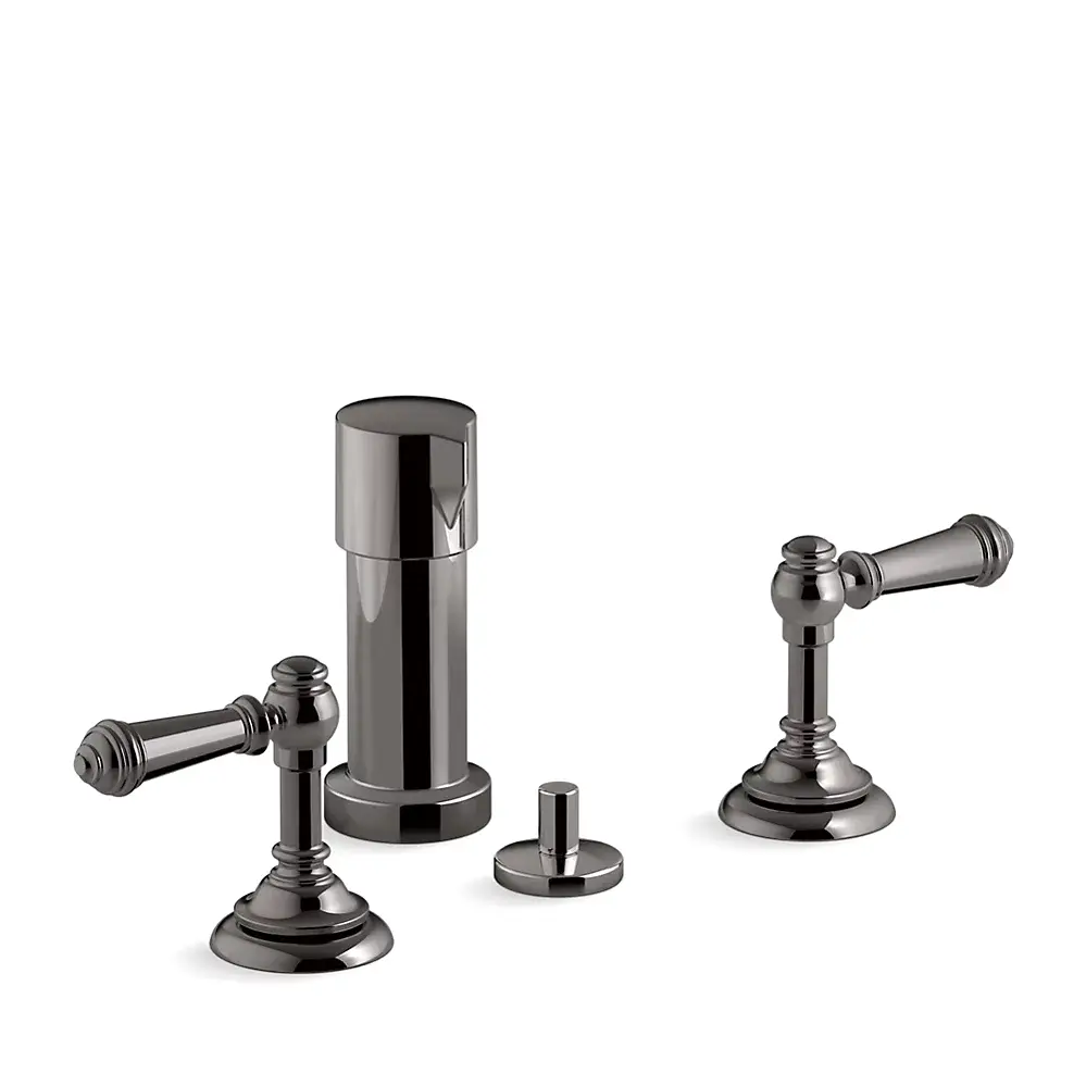 Kohler 72765-4-TT Artifacts Widespread Bidet Faucet Vibrant Titanium