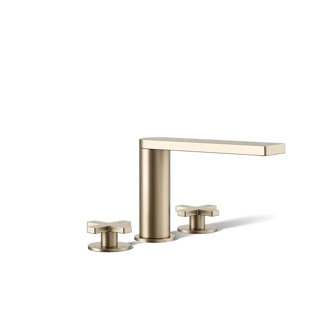 Kohler 73081-3-BV Composed Deck Mount Bath Faucet Cross Handles Vibrant Brushed Bronze