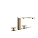 Kohler 73081-3-BV Composed Deck Mount Bath Faucet Cross Handles Vibrant Brushed Bronze