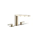 Kohler 73081-4-BV Composed Deck Mount Bath Faucet Lever Handles Vibrant Brushed Bronze