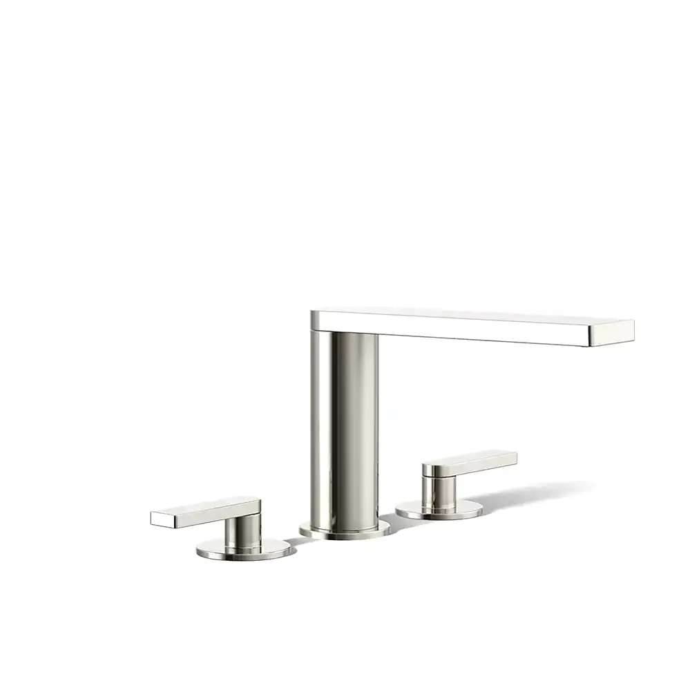 Kohler 73081-4-SN Composed Deck Mount Bath Faucet Lever Handles Vibrant Polished Nickel