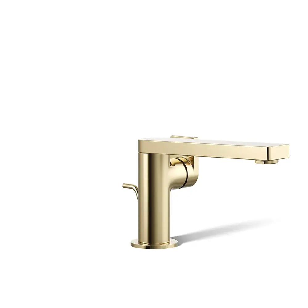 Kohler 73167-4-AF Composed Single Handle Lavatory Faucet Lever Handle Vibrant French Gold