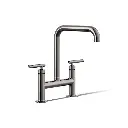 Kohler 7547-4-TT Purist Deck Mount Bridge Faucet Vibrant Titanium