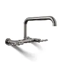 Kohler 7549-4-TT Purist Wall Mount Bridge Kitchen Faucet Vibrant Titanium