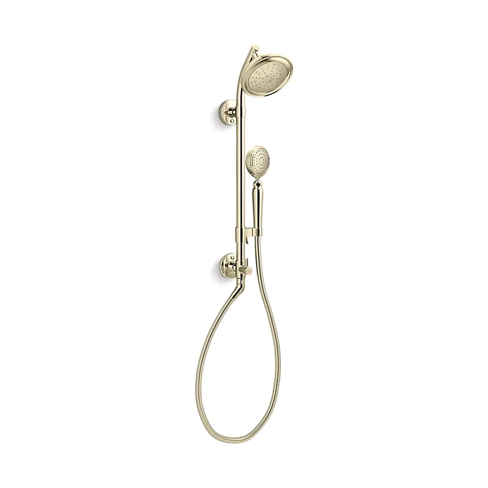 Kohler 76472-G-AF Artifacts Hydrorail-S Shower Column Kit Vibrant French Gold