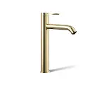 Kohler 77959-4A-AF Components Tall Single Handle Bathroom Faucet Vibrant French Gold