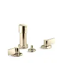 Kohler 77983-4-AF Components Widespread Bidet Faucet Lever Handles Vibrant French Gold