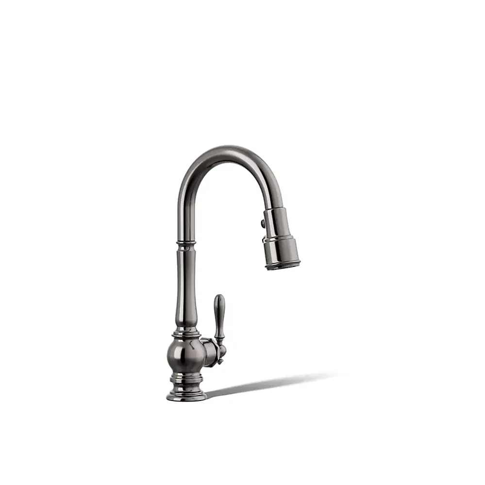 Kohler 99261-TT Artifacts Pull Down Kitchen Sink Faucet Vibrant Titanium