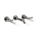 Kohler T14413-4-TT Purist Wall Mount Lavatory Faucet Trim Vibrant Titanium