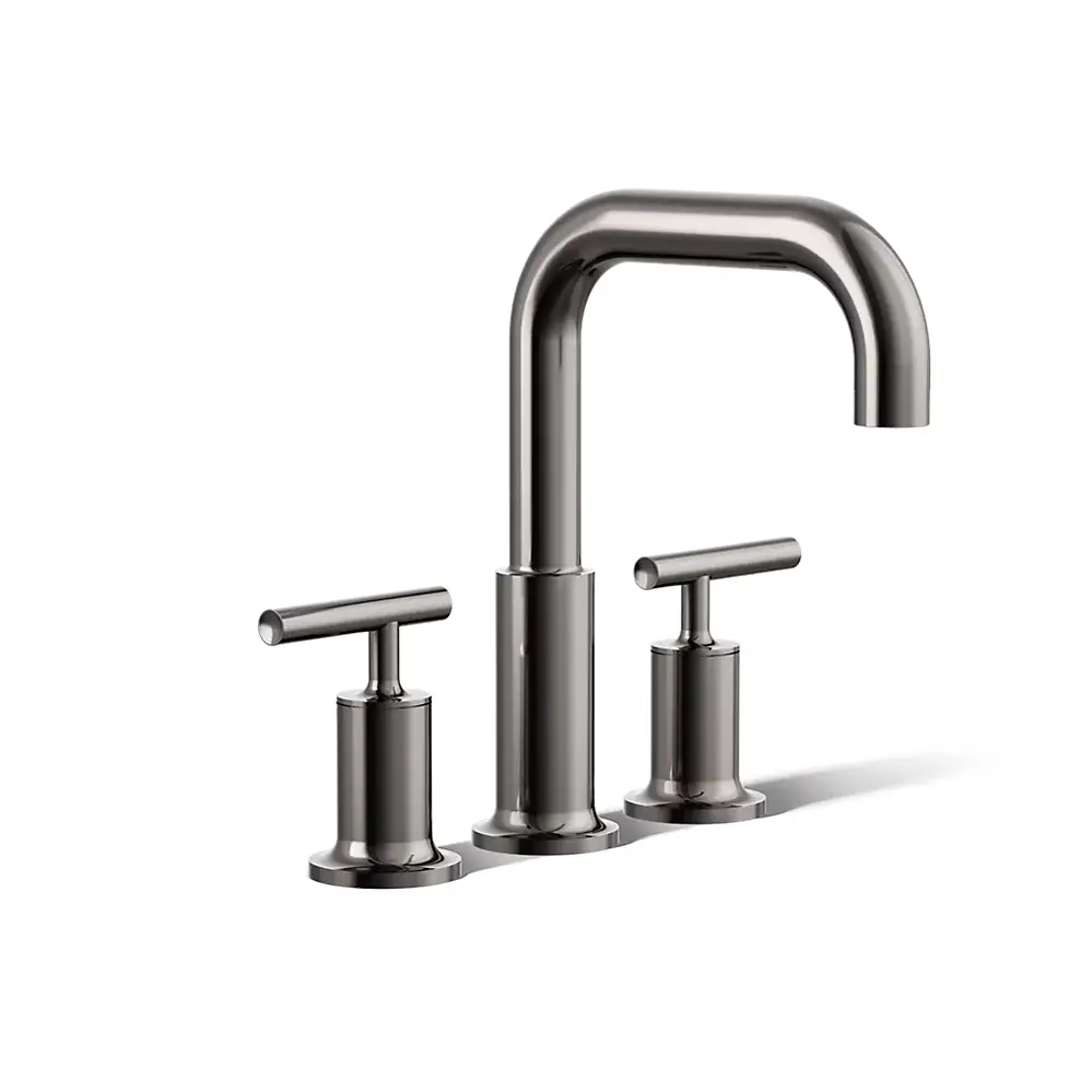 Kohler T14428-4-TT Purist Deck-Mount Faucet Trim Vibrant Titanium