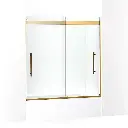 Kohler 702419-L-2MB Levity Plus Frameless Sliding Bath Door Vibrant Brushed Moderne Brass