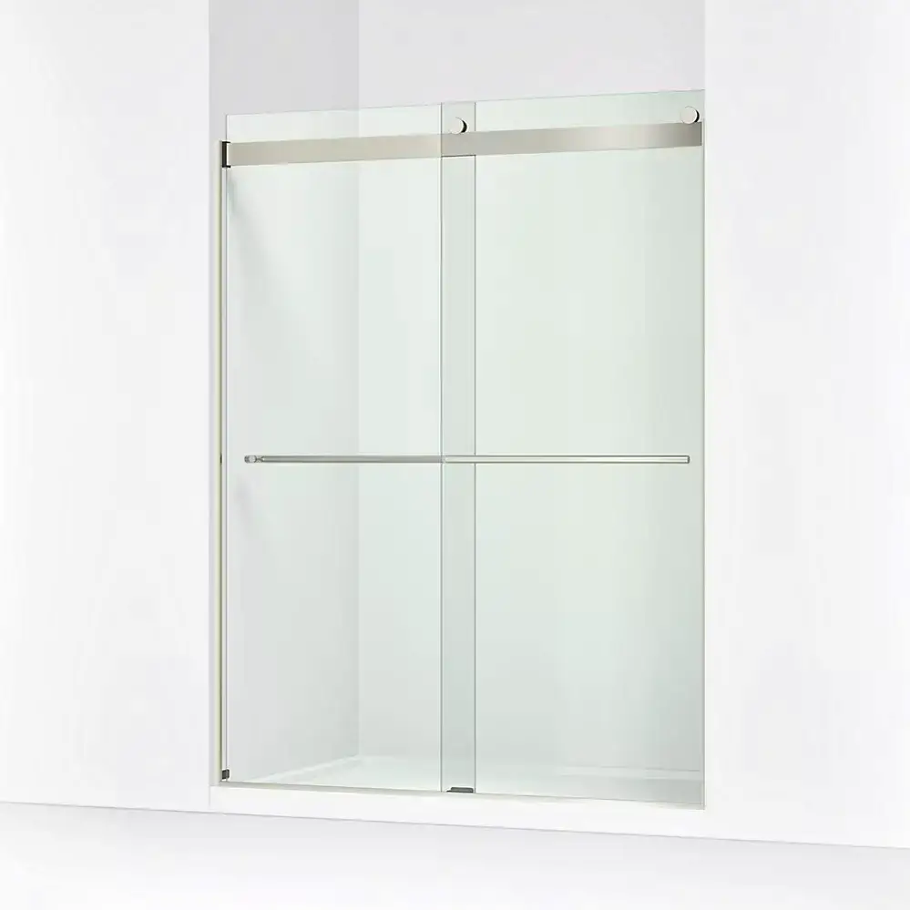 Kohler 702424-L-BNK Levity Plus Frameless Sliding Shower Door Anodized Brushed Nickel