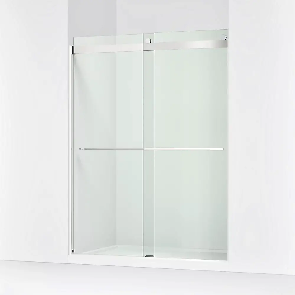 Kohler 702424-L-SHP Levity Plus Frameless Sliding Shower Door Bright Polished Silver