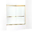 Kohler 702426-L-2MB Levity Plus 61" Sliding Bath Door Vibrant Brushed Moderne Brass