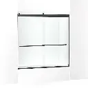 Kohler 702426-L-BL Levity Plus 61" Sliding Bath Door Matte Black