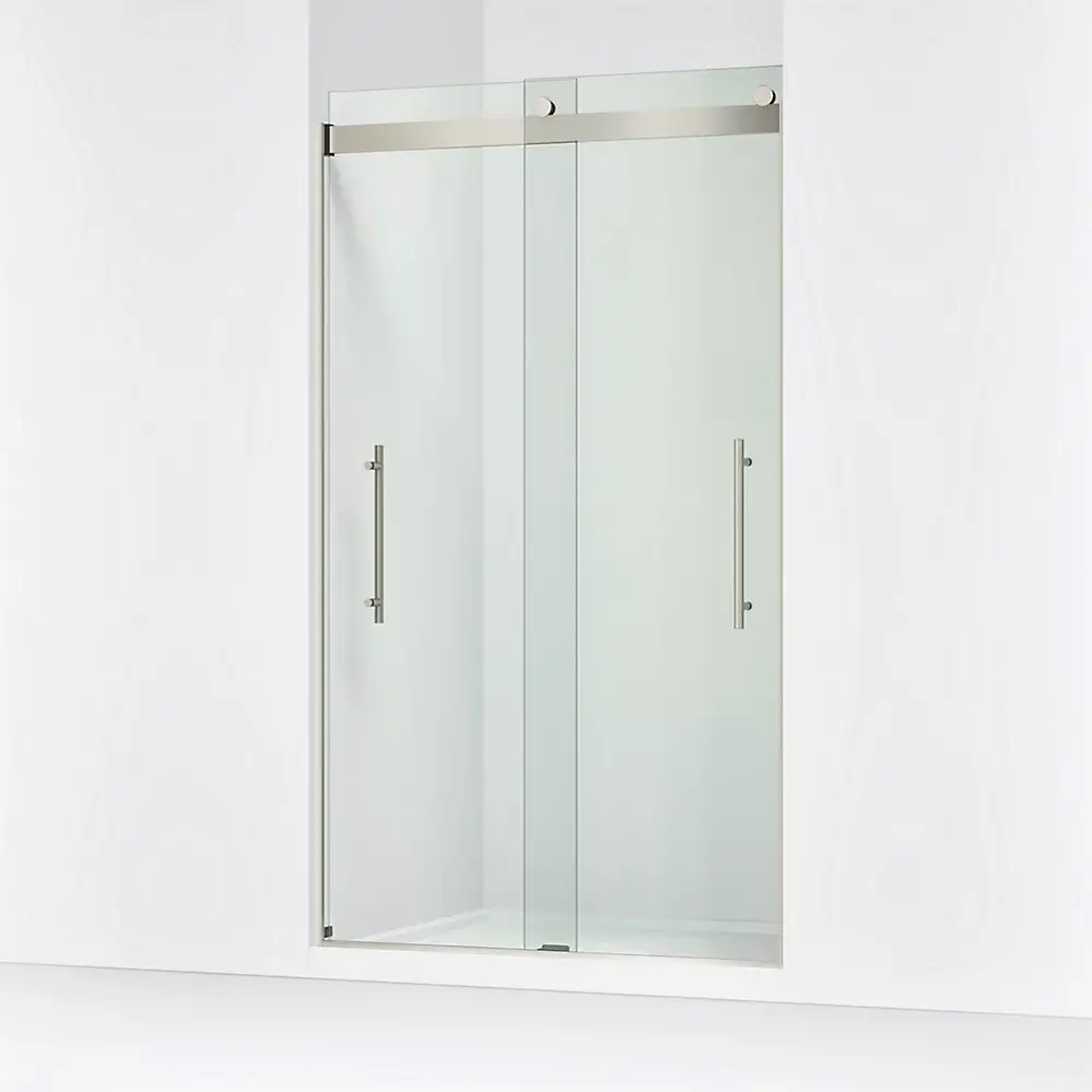 Kohler 702427-L-BNK Levity Plus 81" Frameless Sliding Shower Door Anodized Brushed Nickel