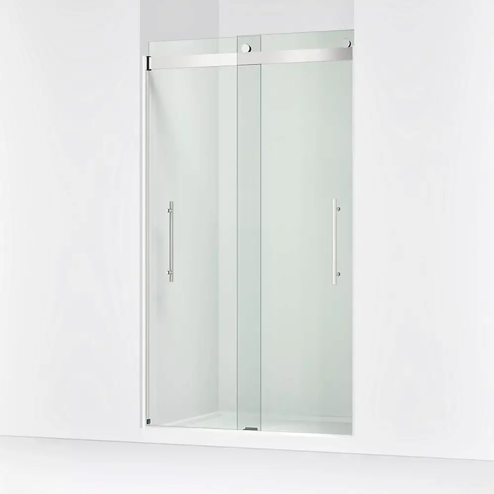 Kohler 702427-L-SHP Levity Plus 81" Frameless Sliding Shower Door Bright Polished Silver