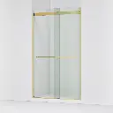 Kohler 702428-L-2MB Levity Plus 81" Frameless Sliding Shower Door Vibrant Brushed Moderne Brass