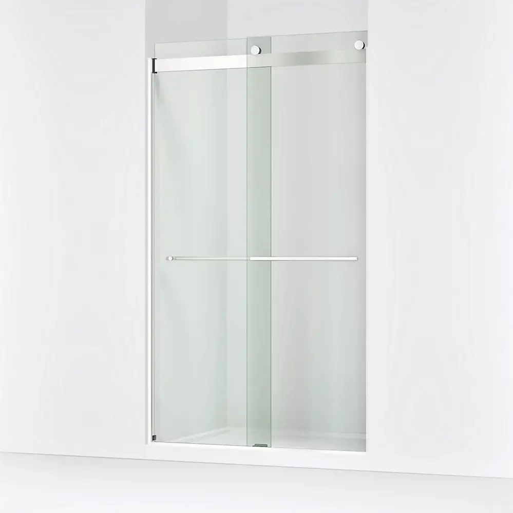 Kohler 702428-L-SHP Levity Plus 81" Frameless Sliding Shower Door Bright Polished Silver