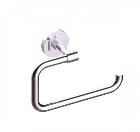 Kartners 224465-85 Windsor Towel Ring Brushed Chrome