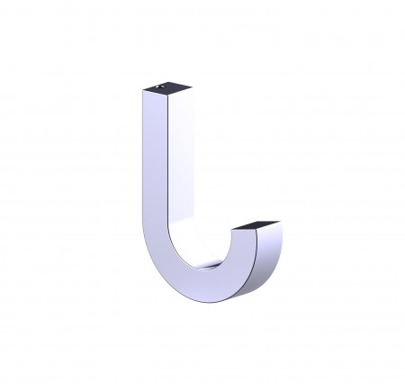 Kartners 248137-33 LONDON Large Robe Hook Titanium