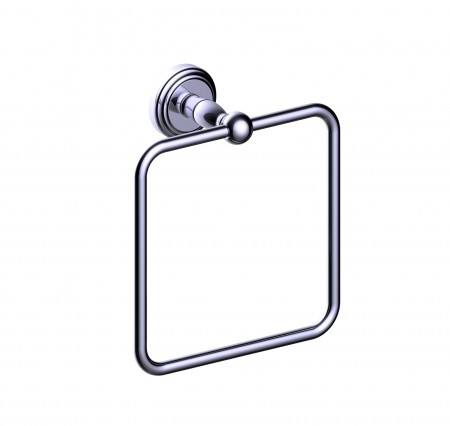 Kartners 322464-75 FLORENCE Towel Ring Unlacquered Brass