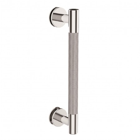 Kartners 3667508-33 CIRCO KNURLED Single Shower Door Handle 8" Titanium