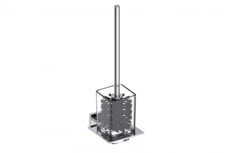 Kartners 480610-33 Vienna: Toilet Brush Set Titanium