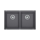 Blanco 401415 Precis U 2 Double Undermount Kitchen Sink Cinder