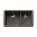 Blanco 402918 Ikon 33 Apron 1.75 Low Divide Sink Volcano Gray