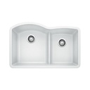 Blanco 401577 Diamond U 1.75 Low Divide Double Undermount Kitchen Sink