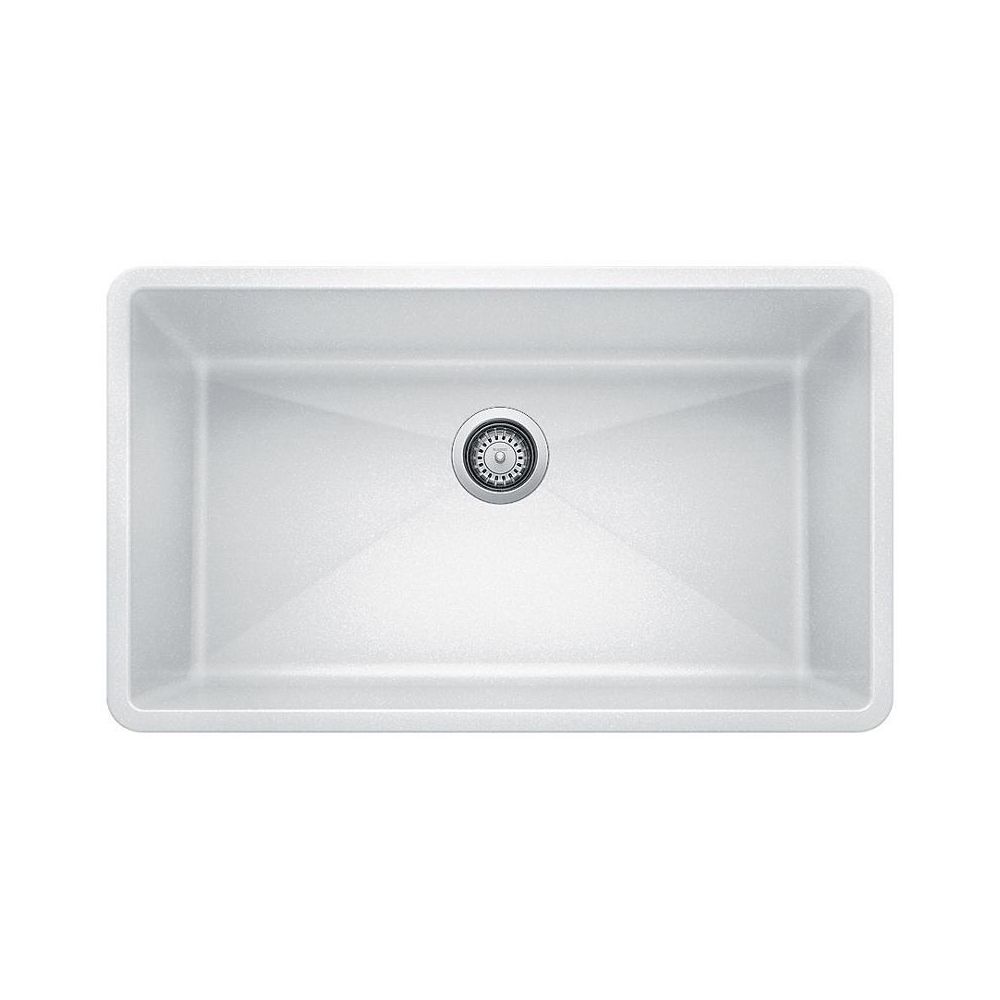 Blanco 401820 Precis U Super Single Undermount Kitchen Sink White