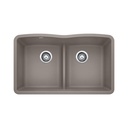 Blanco 401836 Diamond U 2 Low Divide Double Undermount Kitchen Sink
