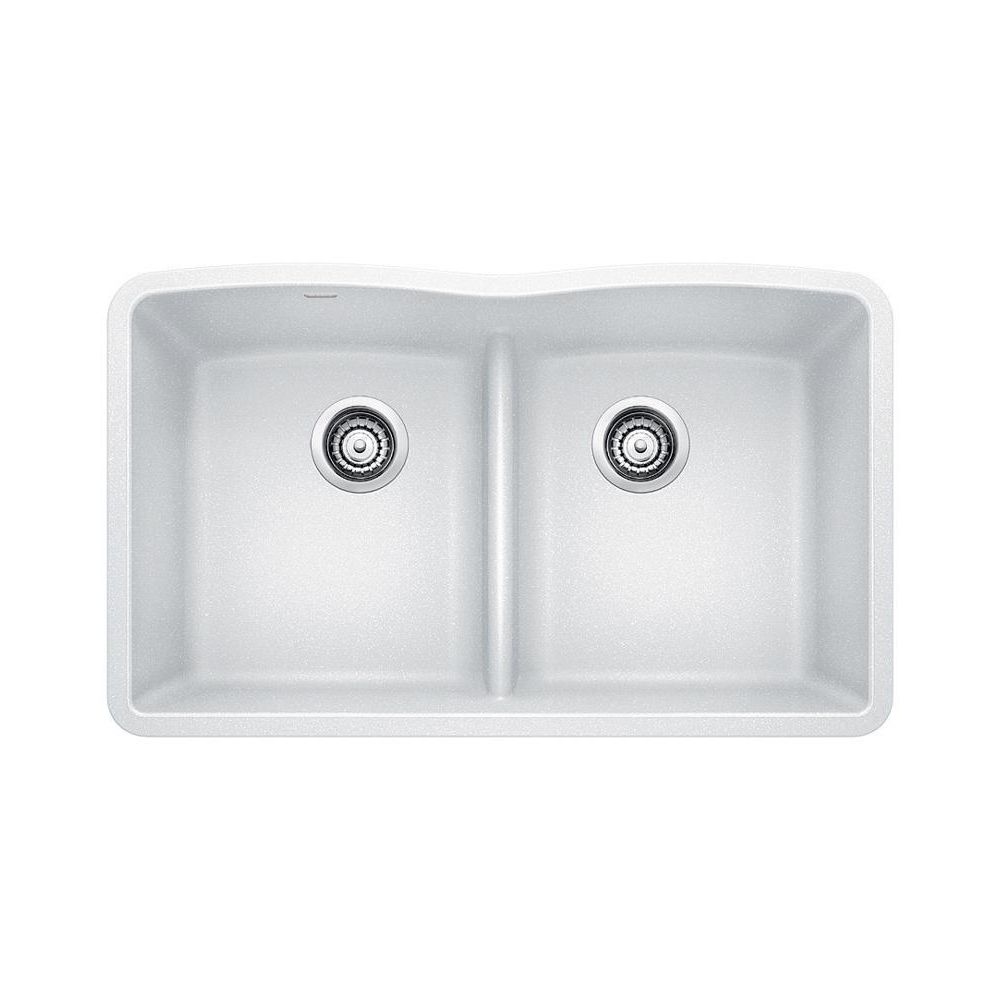 Blanco 401838 Diamond U 2 Low Divide Double Undermount Kitchen Sink