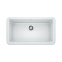 Blanco 401876 Ikon 33 Single Kitchen Sink Front Apron White
