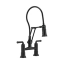Brizo 62274LF-BL Rook Articulating Bridge Faucet Matte Black