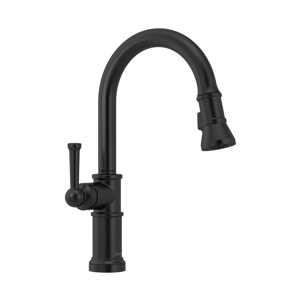 Brizo 63025LF-BL Artesso Single Handle Pull-Down Kitchen Faucet Matte Black
