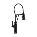 Brizo 63225LF-BL Artesso Single Handle Articulating Arm Kitchen Faucet Matte Black