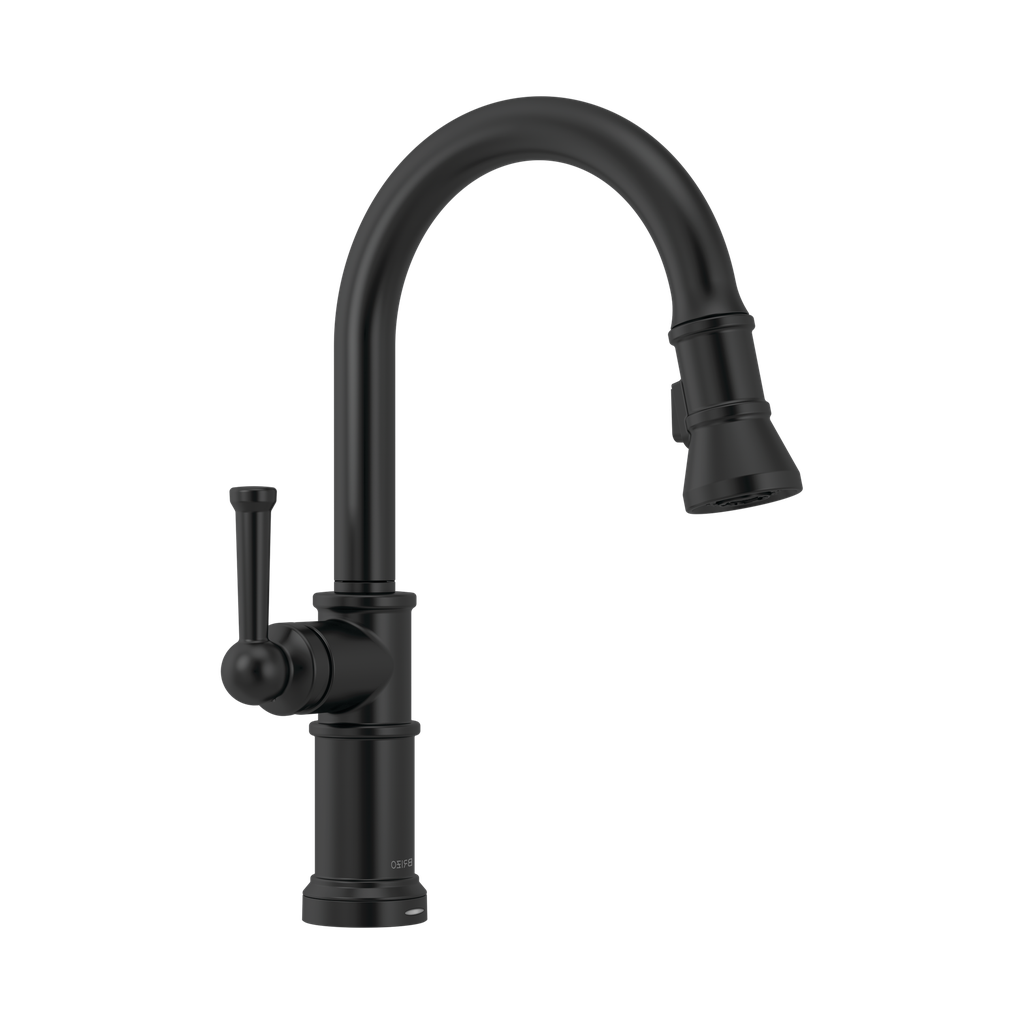 Brizo 64025LF-BL Artesso Single Handle Pull-Down Kitchen Faucet Matte Black