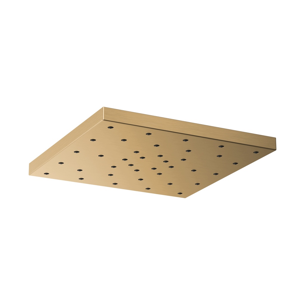 Brizo 81986-GL-2.5 Essential 14” Linear Square H2Okinetic Raincan 2.5 GPM Showerhead Brilliance Luxe Gold