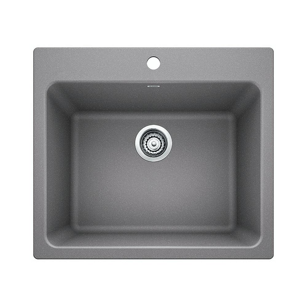 Blanco 401906 Liven Silgranite Laundry Sink Metallic Grey