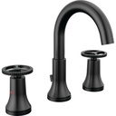 Delta 3558-BLMPU-DST Trinsic Two Handle Widespread Bathroom Faucet Matte Black