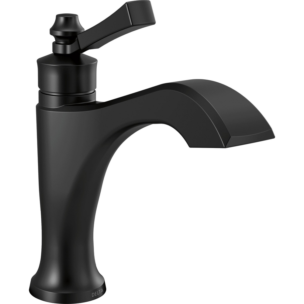 Delta 556-BLMPU-DST Dorval Single Hole Bathroom Faucet Matte Black