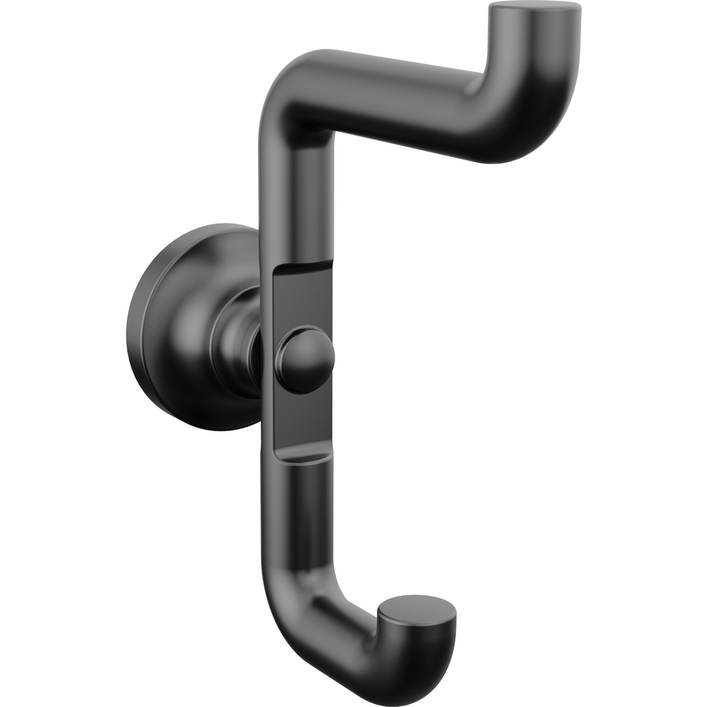 Delta 73535-BL Saylor Double Robe Hook Matte Black