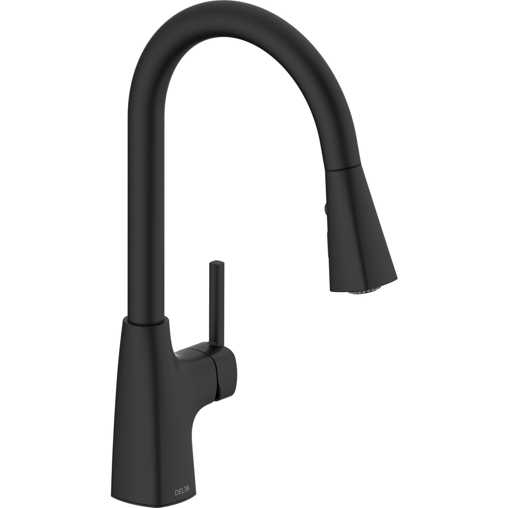 Delta 981LF-BL Banting Pulldown Kitchen Faucet Matte Black