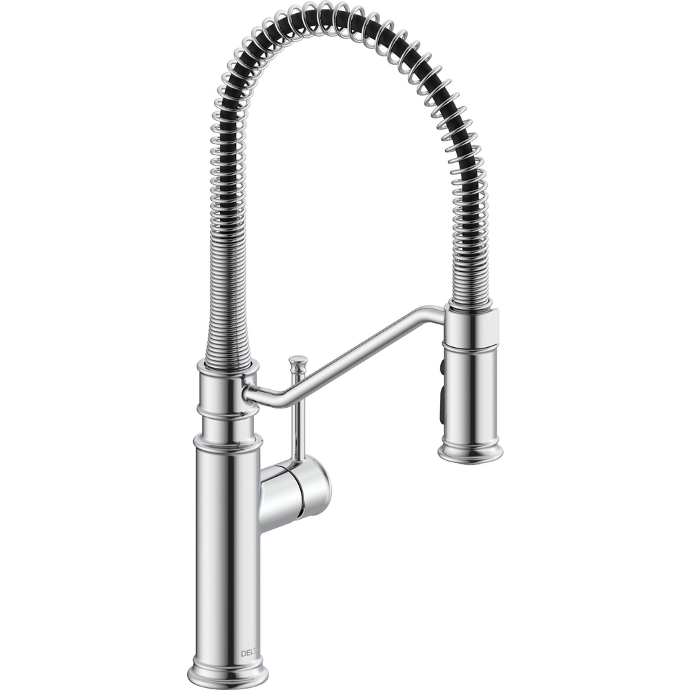 Delta 983LF Prodeco Pulldown Industrial Spring Kitchen Faucet Chrome