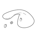 Delta RP53877AR Pilar Single Lever Handle Kit With Button Arctic Stainless