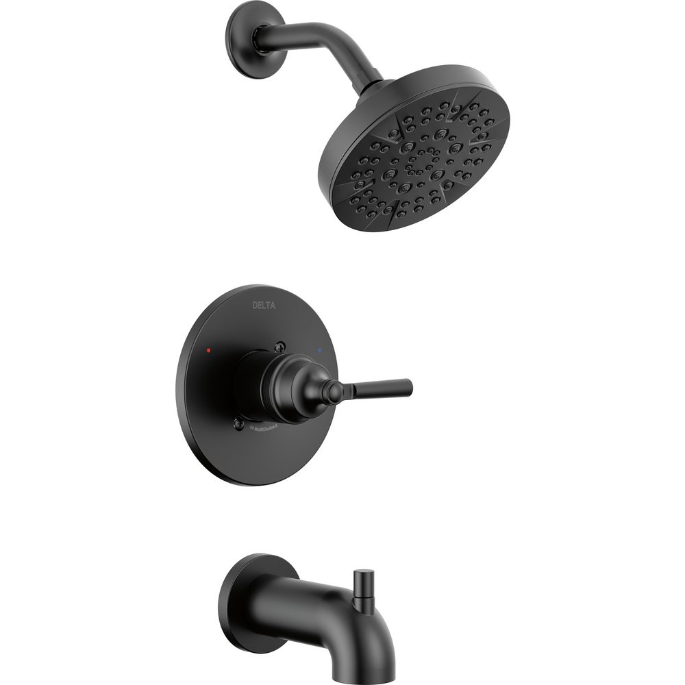 Delta T14435-BL Saylor 14 Series Tub and Shower Trim Matte Black