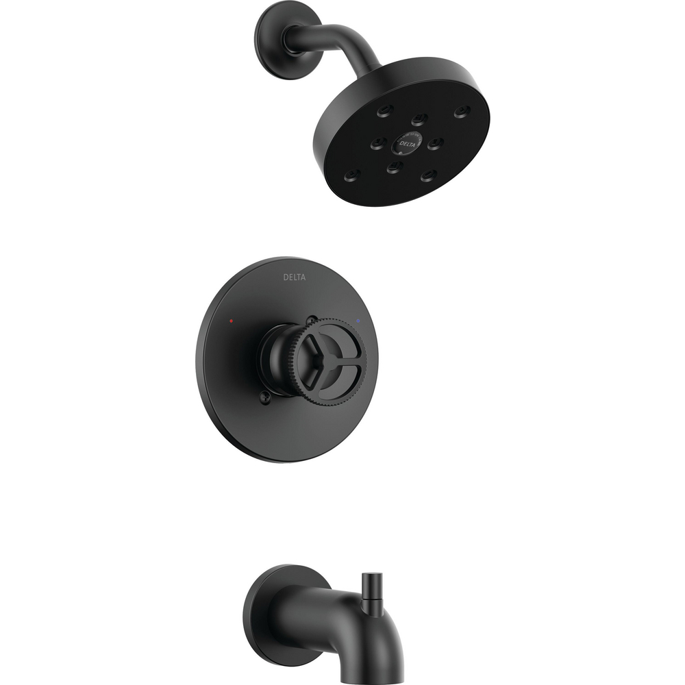 Delta T14458-BL Trinsic H2O Tub Shower Trim Matte Black