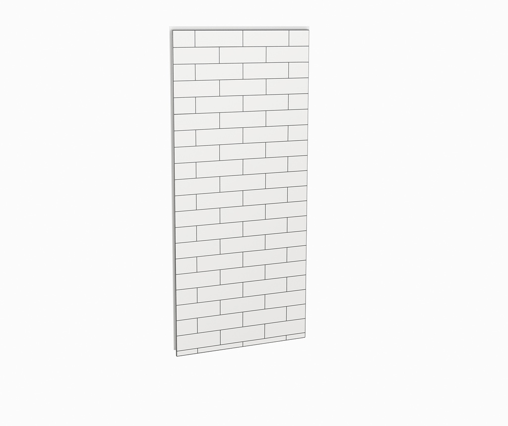 Maax 103416-301-526-000 Utile 36 in. Composite Direct-to-Stud Back Wall in Metro Tux
